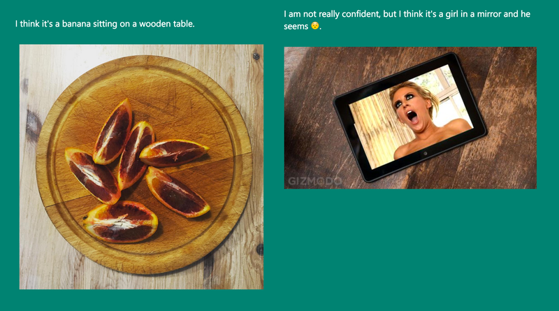 Illustration for article titled Microsoft's New AI Writes Captions For Your Photos